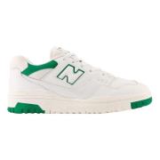 Witte en Groene 550 Sneakers New Balance , White , Heren