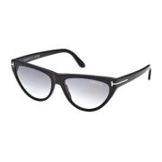 Mode Zonnebril Zwart Vierkant Stijl Tom Ford , Black , Unisex