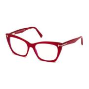 Stijlvolle Zwarte Zonnebril Tom Ford , Red , Unisex