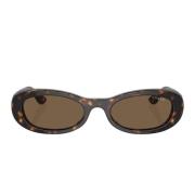 Moderne ovale zonnebril met logodetail Vogue , Brown , Dames