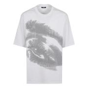 Witte Klassieke T-shirt Balmain , White , Heren