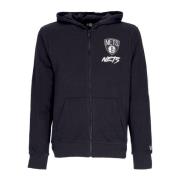 Brooklyn Nets Lichtgewicht Hoodie New Era , Black , Heren