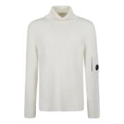 Witte Gaas Sweatshirt Coltrui Gebreide Kleding C.p. Company , White , ...