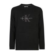 Zwarte Sweater Collectie Calvin Klein Jeans , Black , Heren