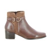 Cognac Leren Damesschoenen Jolene Regarde Le Ciel , Brown , Dames