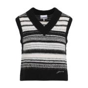 Zwarte Sweater Aw24 Dameskleding Ganni , Multicolor , Dames