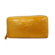 Pre-owned Fabric wallets Louis Vuitton Vintage , Yellow , Dames