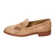 Vintage Suède Loafers voor Mannen Moma , Brown , Heren