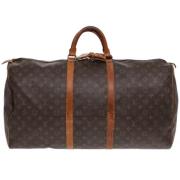 Pre-owned Leather travel-bags Louis Vuitton Vintage , Brown , Dames