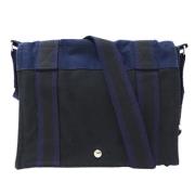 Pre-owned Canvas shoulder-bags Hermès Vintage , Blue , Dames