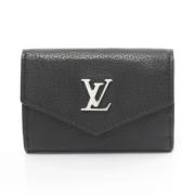 Pre-owned Leather wallets Louis Vuitton Vintage , Black , Dames