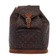 Pre-owned Canvas backpacks Louis Vuitton Vintage , Brown , Dames