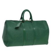 Pre-owned Leather handbags Louis Vuitton Vintage , Green , Dames