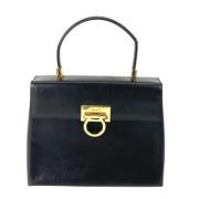 Pre-owned Leather handbags Salvatore Ferragamo Pre-owned , Black , Dam...