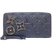 Pre-owned Canvas wallets Louis Vuitton Vintage , Blue , Dames