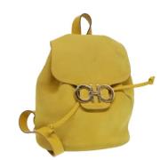 Pre-owned Suede shoulder-bags Salvatore Ferragamo Pre-owned , Yellow ,...