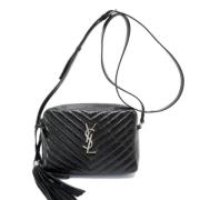 Pre-owned Leather shoulder-bags Yves Saint Laurent Vintage , Black , D...