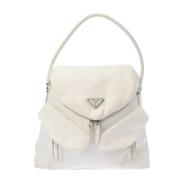 Pre-owned Leather prada-bags Prada Vintage , White , Dames