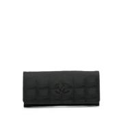 Pre-owned Canvas wallets Chanel Vintage , Black , Dames