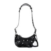 Zwarte leren schoudertas Balenciaga , Black , Dames