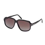 Klassieke Zwarte Zonnebril Tom Ford , Black , Unisex