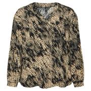 V-hals top met geweven boetiek snit Vero Moda , Multicolor , Dames