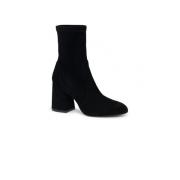 Zwarte Suède Enkellaarzen Stuart Weitzman , Black , Dames