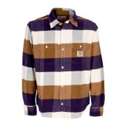 Geruite Overhemd met Lange Mouwen Lyman Stijl Carhartt Wip , Multicolo...