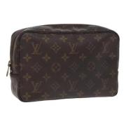 Pre-owned Canvas clutches Louis Vuitton Vintage , Brown , Dames