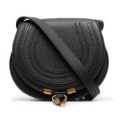 Zwarte Mini Marcie Saddlebag Chloé , Black , Dames