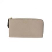 Pre-owned Leather wallets Louis Vuitton Vintage , Beige , Dames