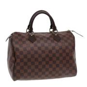 Pre-owned Canvas handbags Louis Vuitton Vintage , Brown , Dames