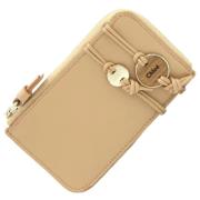 Pre-owned Leather wallets Chloé Pre-owned , Beige , Dames