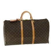 Pre-owned Canvas handbags Louis Vuitton Vintage , Black , Dames