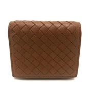 Pre-owned Leather wallets Bottega Veneta Vintage , Brown , Dames