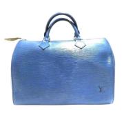 Pre-owned Leather louis-vuitton-bags Louis Vuitton Vintage , Blue , Da...