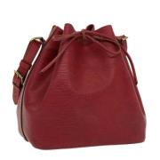 Pre-owned Leather louis-vuitton-bags Louis Vuitton Vintage , Red , Dam...