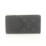 Pre-owned Coated canvas wallets Louis Vuitton Vintage , Black , Heren