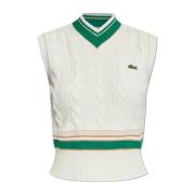 Wollen vest Lacoste , Beige , Dames