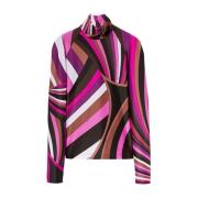 Grafische Print Fuchsia Sweater Emilio Pucci , Pink , Dames