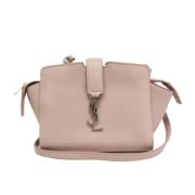 Pre-owned Leather shoulder-bags Yves Saint Laurent Vintage , Beige , D...