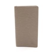 Pre-owned Leather wallets Louis Vuitton Vintage , Beige , Unisex