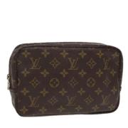 Pre-owned Canvas clutches Louis Vuitton Vintage , Brown , Unisex