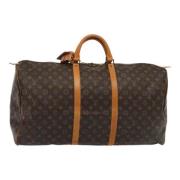 Pre-owned Canvas handbags Louis Vuitton Vintage , Brown , Dames