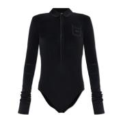 Bodysuit met Logo Lacoste , Black , Dames