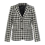 Blazer met pepita patroon Kate Spade , Beige , Dames