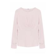 Elegante Blouse met Boothals Detail Gustav , Pink , Dames