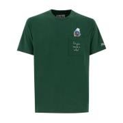 Geborduurde Crew Neck T-shirt MC2 Saint Barth , Green , Heren