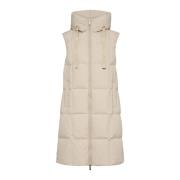 Grijze donzen vestjas MOS Mosh , Beige , Dames