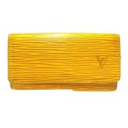 Pre-owned Fabric key-holders Louis Vuitton Vintage , Yellow , Dames